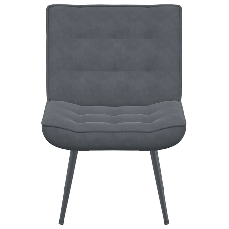 vidaXL Relaxing Chair Dark Grey 64x74x84 cm Velvet
