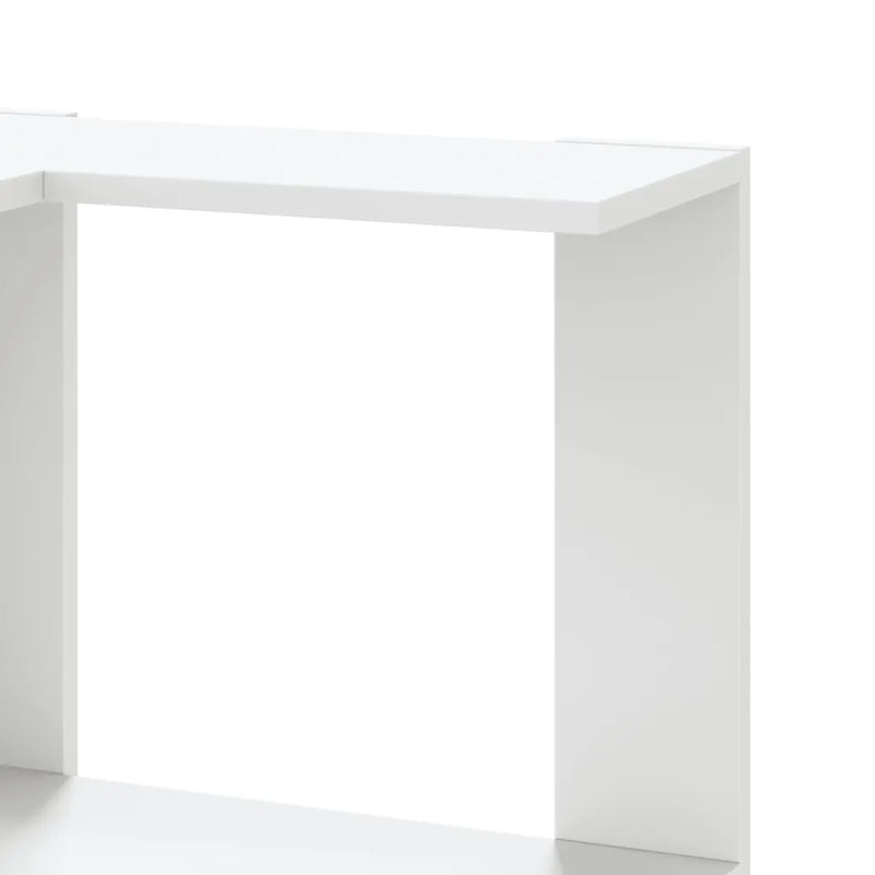 Corner Bookcase 5-Tier White 50x50x179 cm Engineered Wood