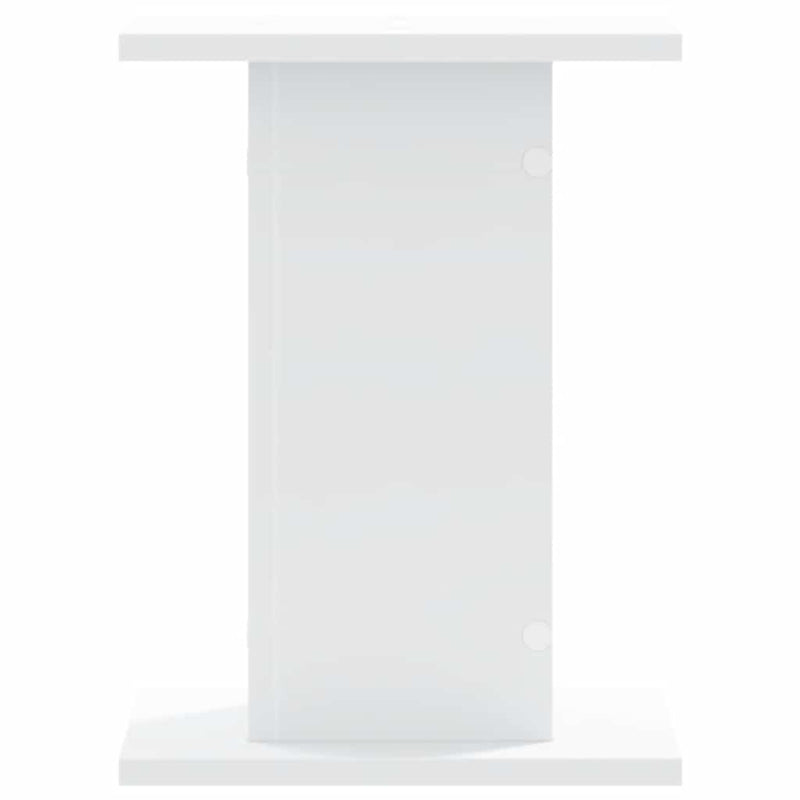 vidaXL Speaker Stands 2 pcs White 30x30x40 cm Engineered Wood