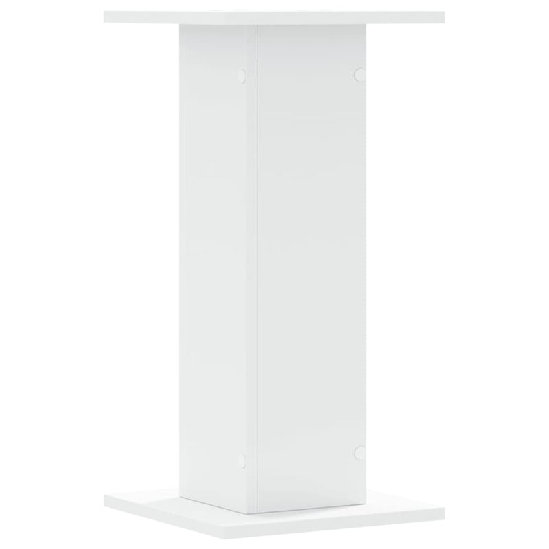 vidaXL Speaker Stands 2 pcs White 30x30x60 cm Engineered Wood