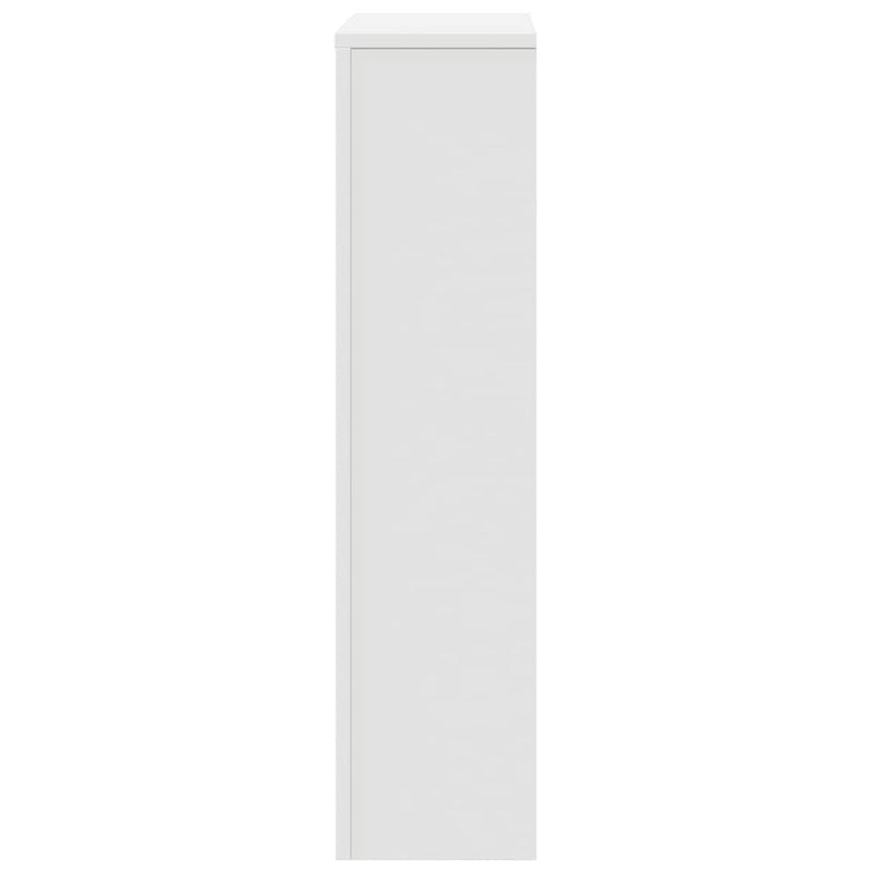 Radiator Cover White 78x20x82 cm Engineered Wood