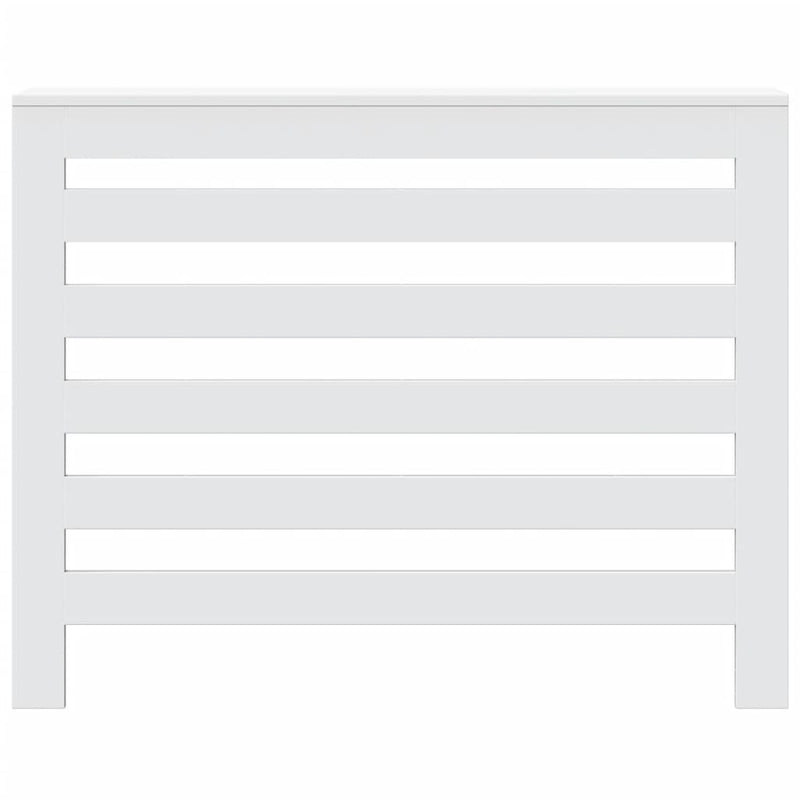 Radiator Cover White 104x20x82 cm Engineered Wood