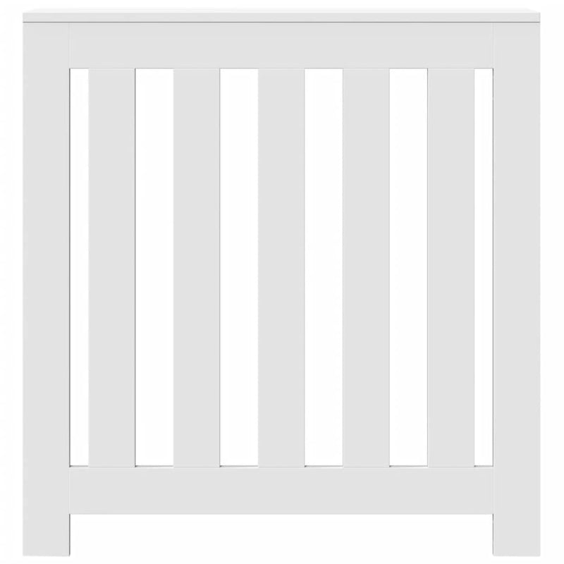 Radiator Cover White 78x20x82 cm Engineered Wood