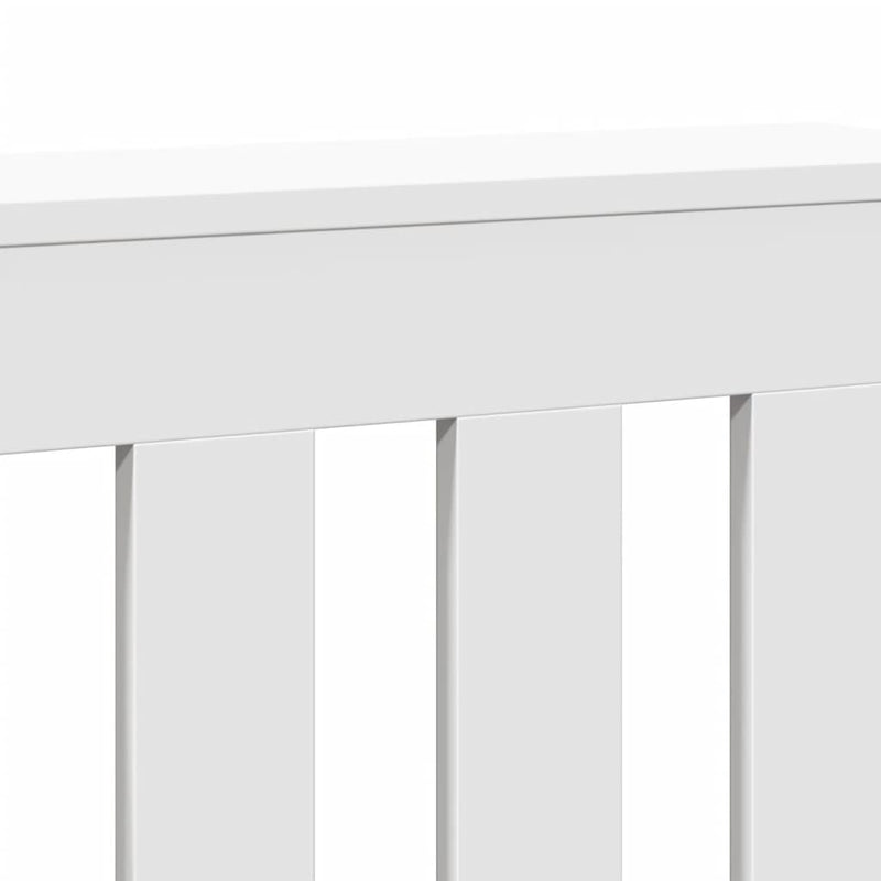 Radiator Cover White 78x20x82 cm Engineered Wood