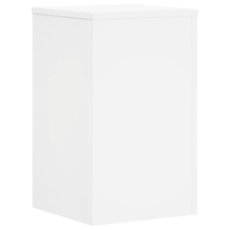 Plant Stands 2 pcs White 30x30x50 cm Engineered Wood