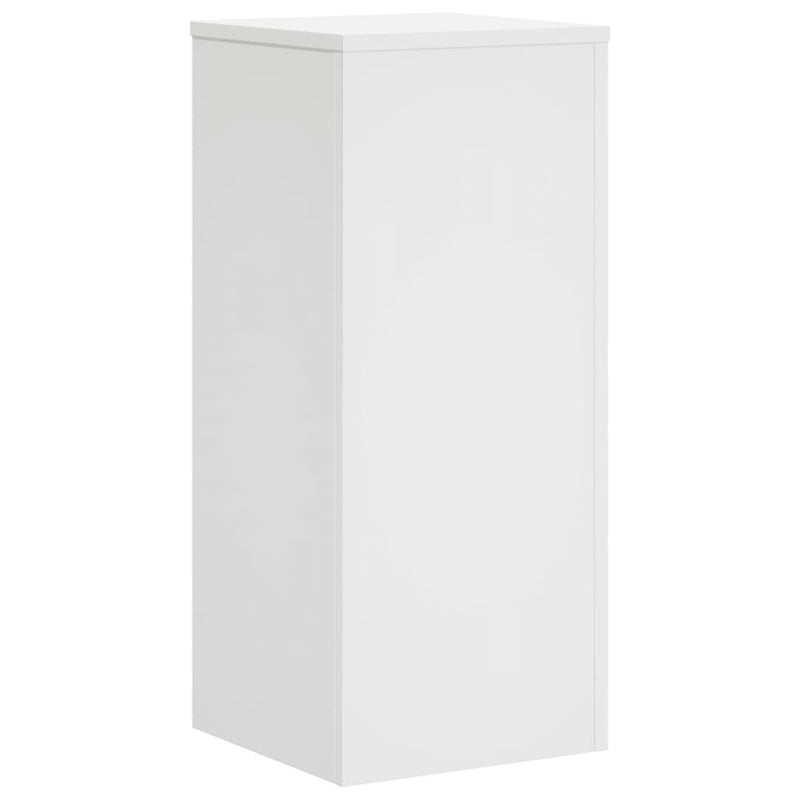 vidaXL Plant Stands 2 pcs White 30x30x70 cm Engineered Wood