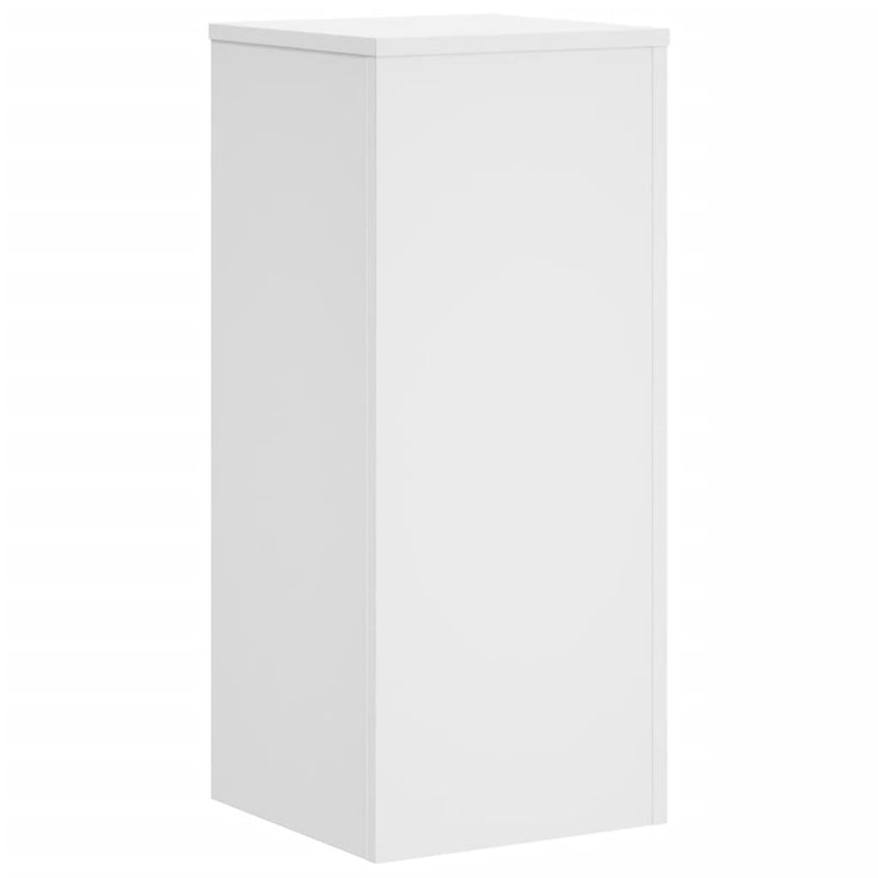 vidaXL Plant Stands 2 pcs White 30x30x70 cm Engineered Wood