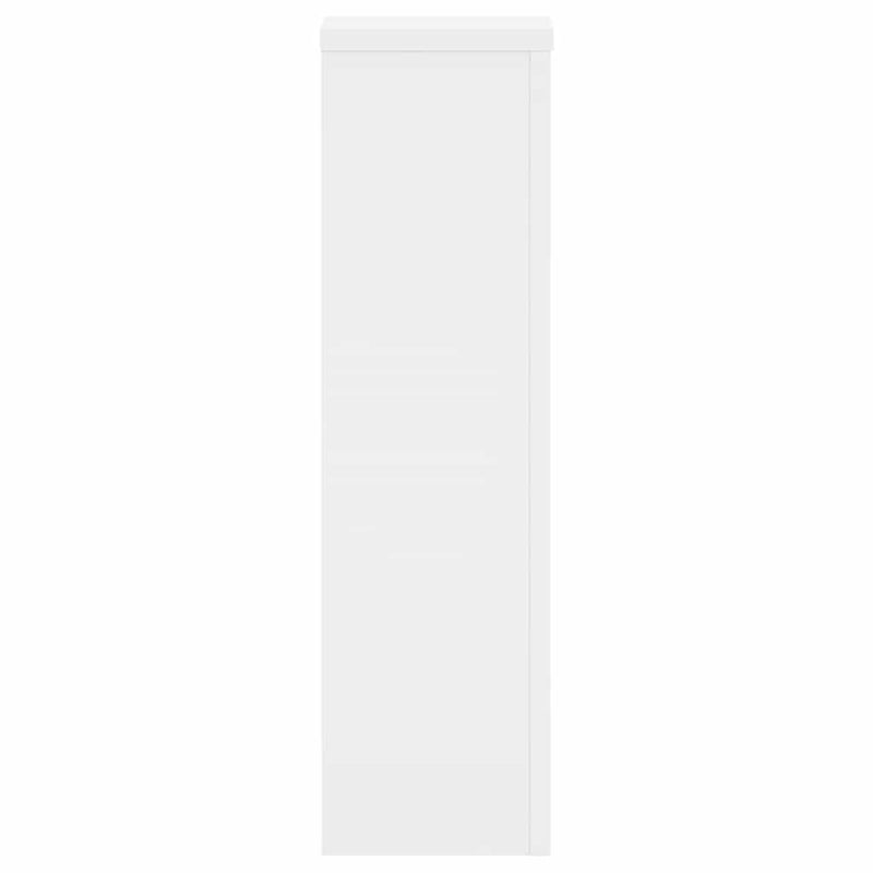 vidaXL Plant Stands 2 pcs White 17x17x60 cm Engineered Wood