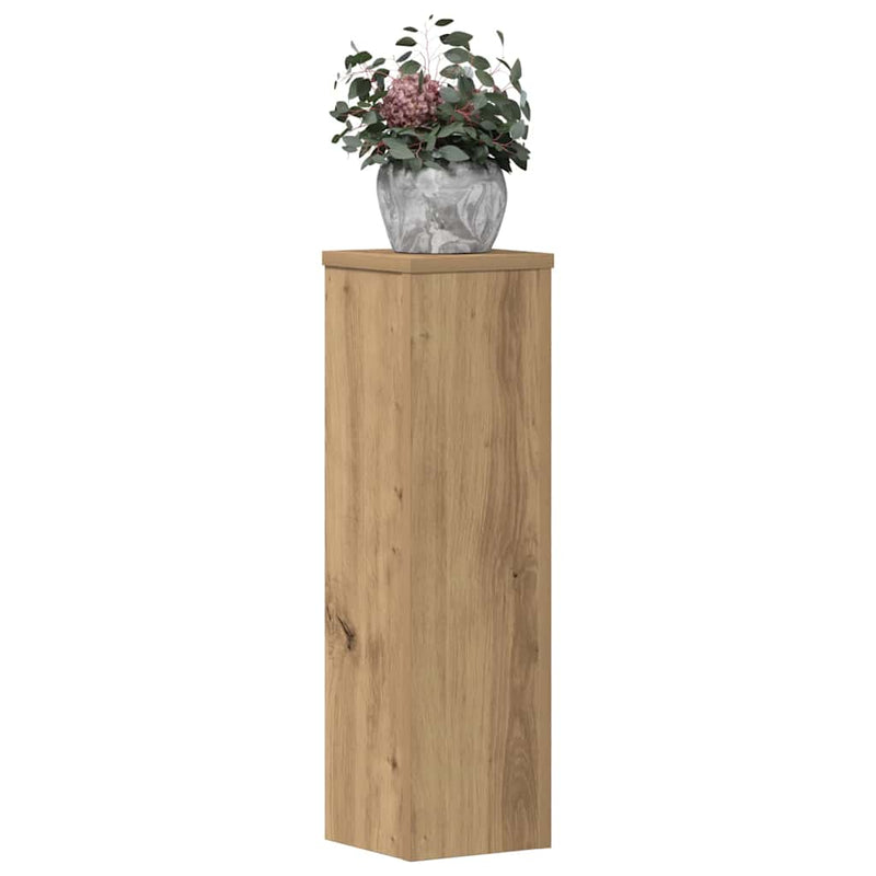 Plant Stands 2 pcs Artisan Oak 17x17x60 cm Engineered Wood