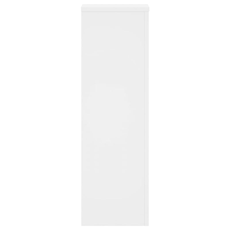 vidaXL Plant Stands 2 pcs White 25x25x80 cm Engineered Wood