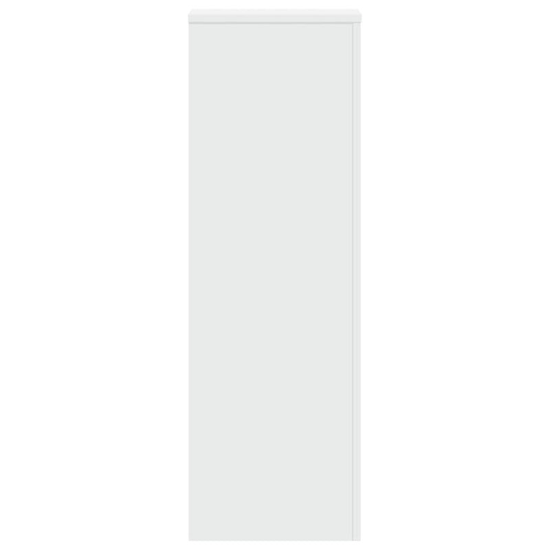 vidaXL Plant Stand White 33x33x100 cm Engineered Wood