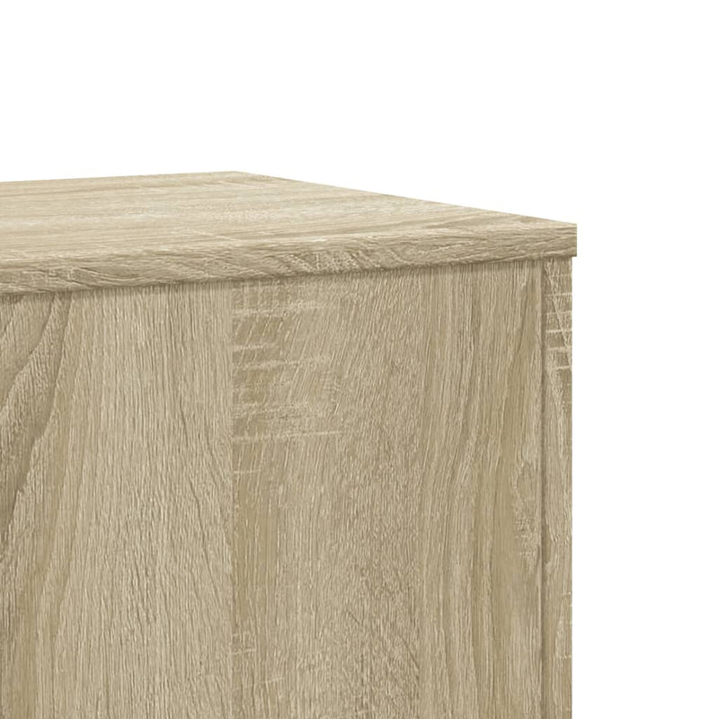vidaXL Plant Stand Sonoma Oak 33x33x100 cm Engineered Wood