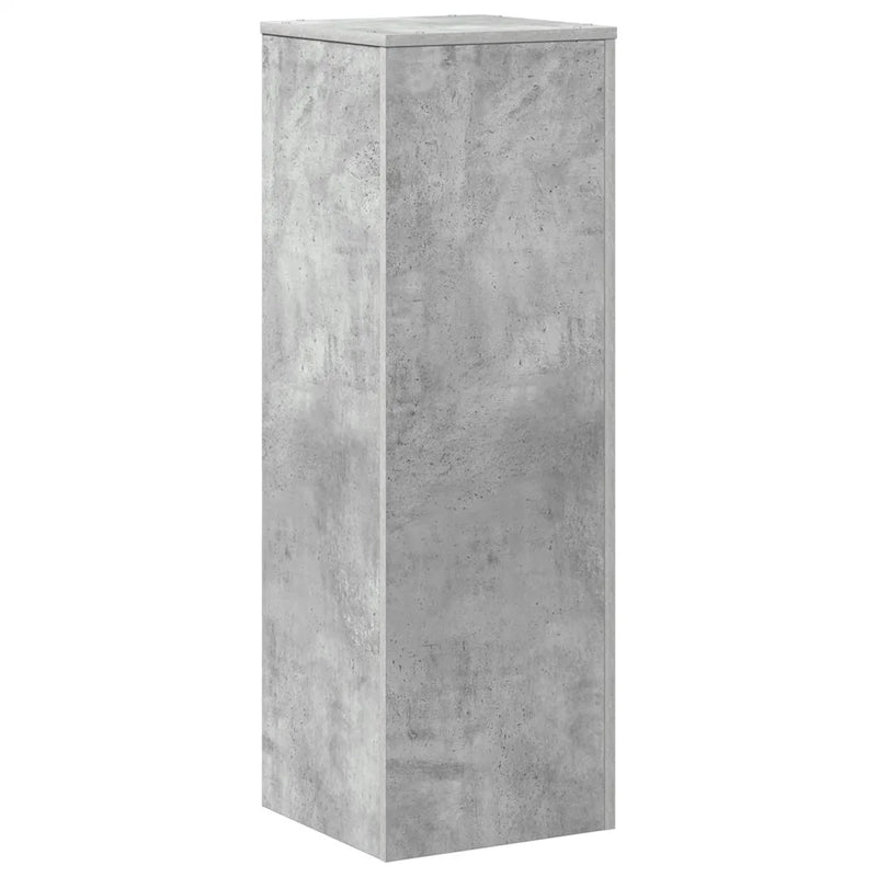 Plant Stand Concrete Grey 33x33x100 cm Engineered Wood
