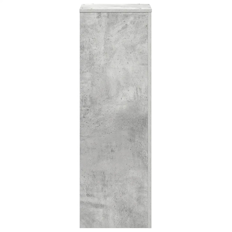 Plant Stand Concrete Grey 33x33x100 cm Engineered Wood