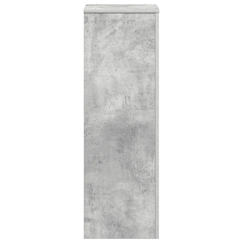 Plant Stand Concrete Grey 33x33x100 cm Engineered Wood