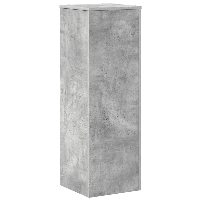 Plant Stand Concrete Grey 33x33x100 cm Engineered Wood