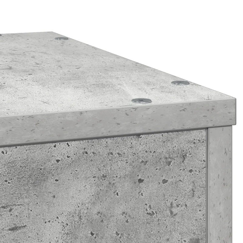 Plant Stand Concrete Grey 33x33x100 cm Engineered Wood