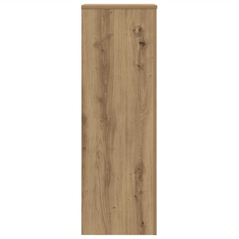 vidaXL Plant Stand Artisan Oak 33x33x100 cm Engineered Wood
