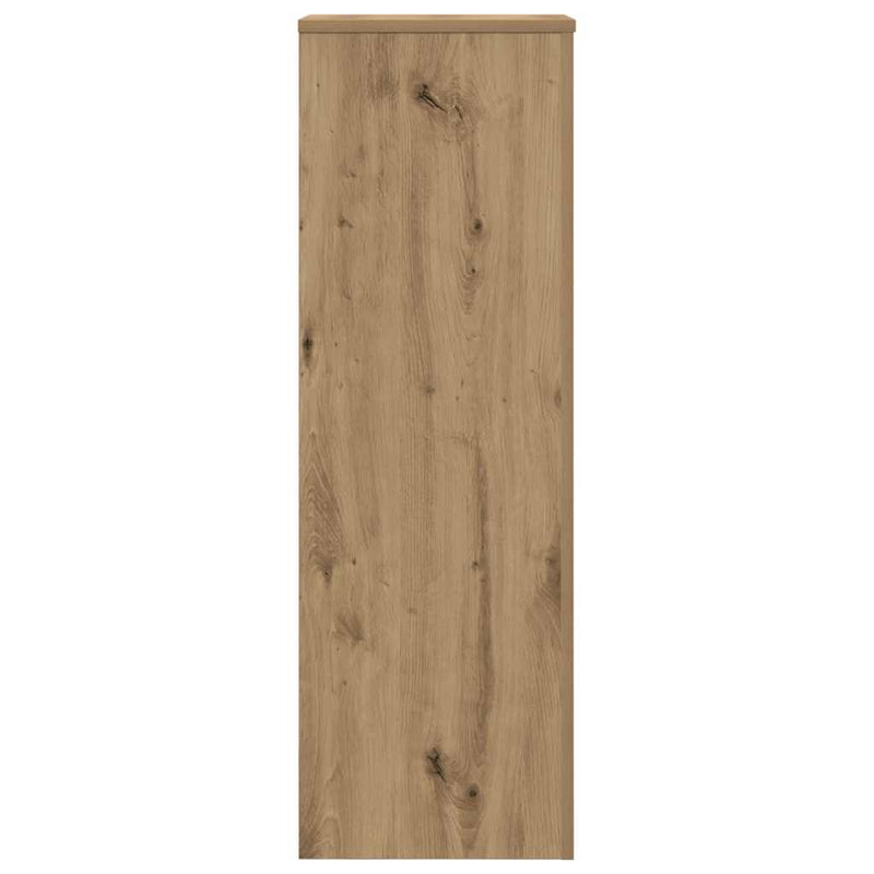 vidaXL Plant Stand Artisan Oak 33x33x100 cm Engineered Wood