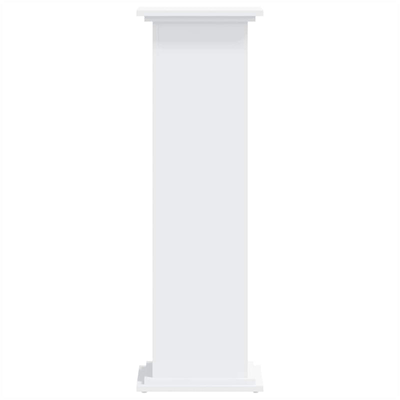 Plant Stand White 33x33x100 cm Engineered Wood