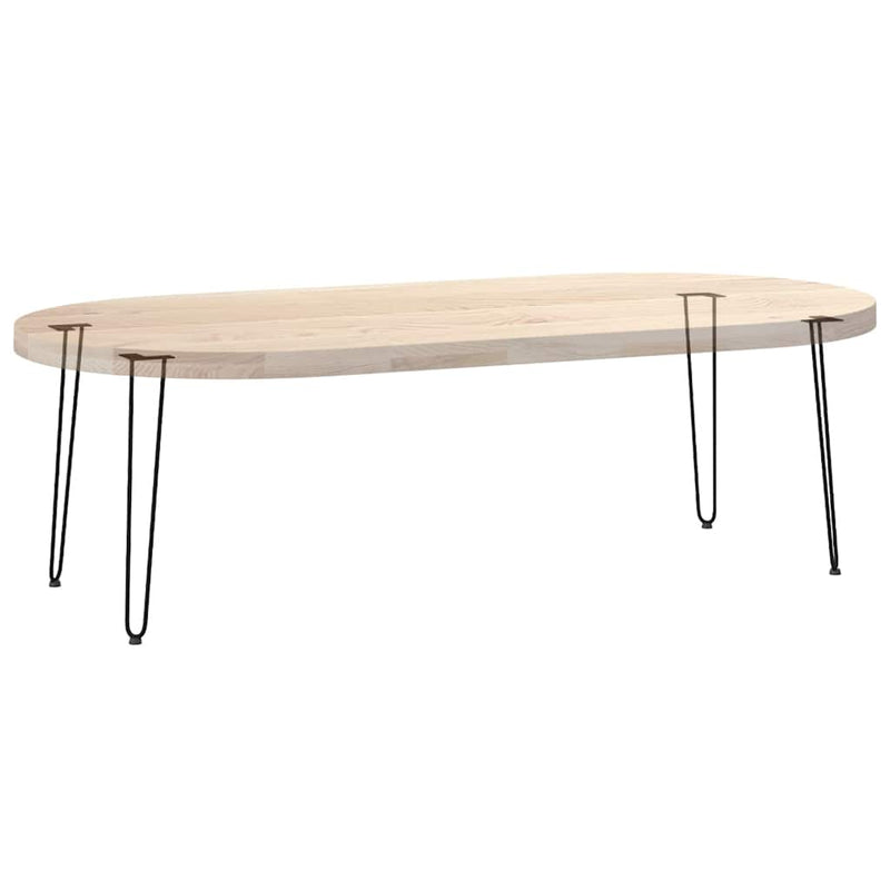 vidaXL hairpin legs for console tables for Console Table 4 pcs Black 72 cm Solid Steel