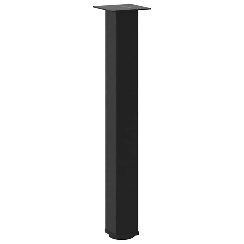 vidaXL Console Table Legs 4 pcs Black 72-74 cm Steel