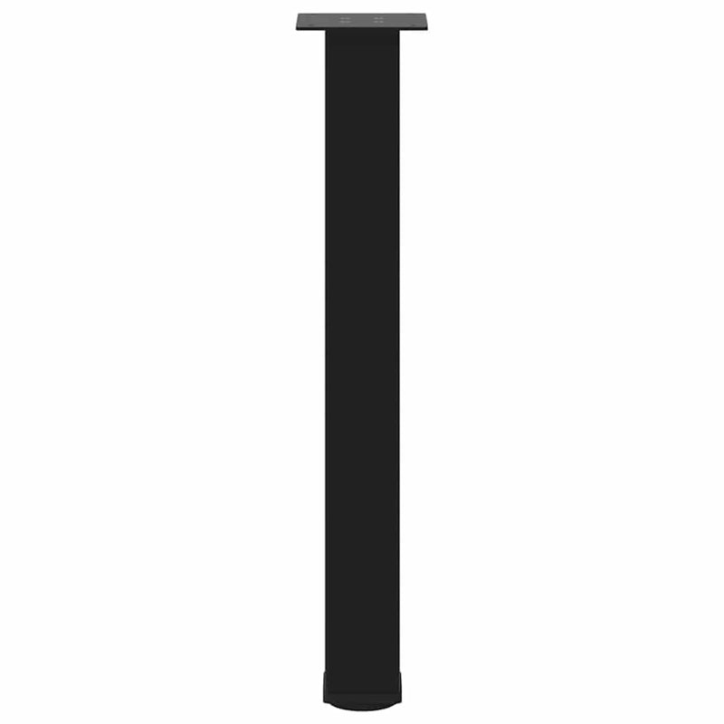 vidaXL Console Table Legs 4 pcs Black 72-74 cm Steel