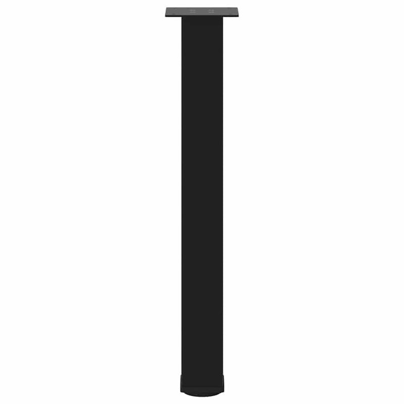 vidaXL Console Table Legs 4 pcs Black 72-74 cm Steel