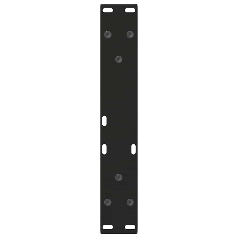 vidaXL Coffee Table Legs V-Shape 2 pcs Black 38x(42-43.3) cm Steel