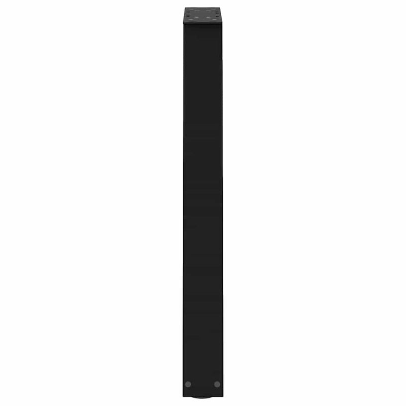 vidaXL Dining Table Legs V-Shape 2 pcs Black 60x(72-73.3) cm Steel