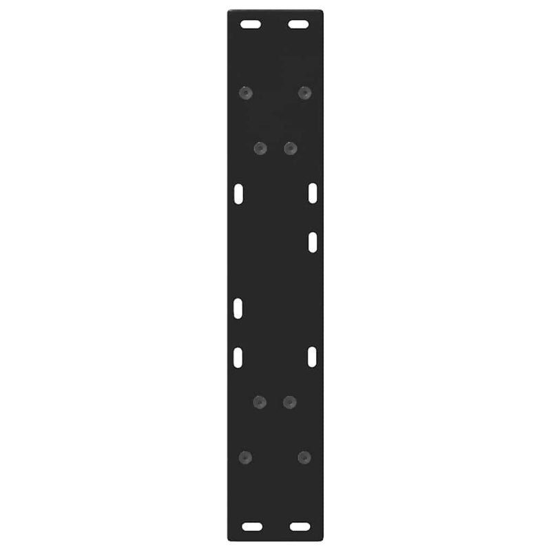 vidaXL Dining Table Legs V-Shape 2 pcs Black 60x(72-73.3) cm Steel