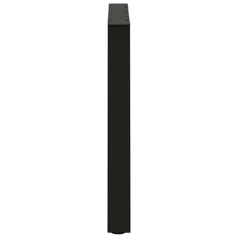vidaXL Dining Table Legs V-Shape 2 pcs Black 80x(72-73.3) cm Steel