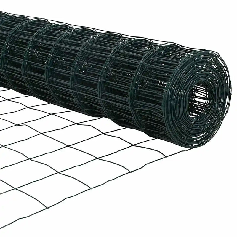 Fence with Post Green 1 x 10 m Steel