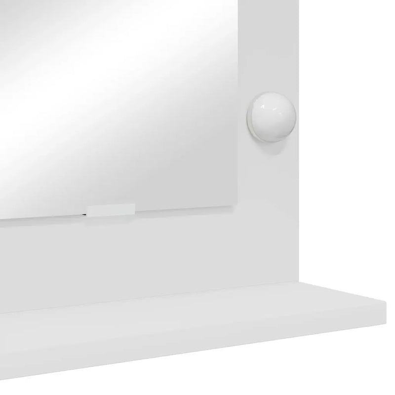 Vanity Mirror White 100 x 55 x 18 cm Glass and Engineered wood