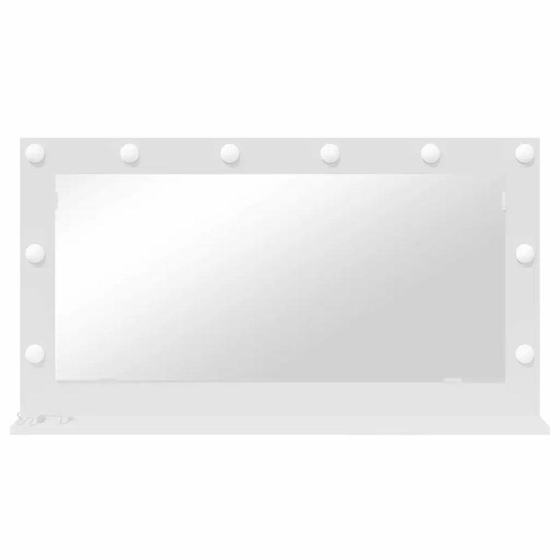 Vanity Mirror White 100 x 55 x 18 cm Glass and Engineered wood