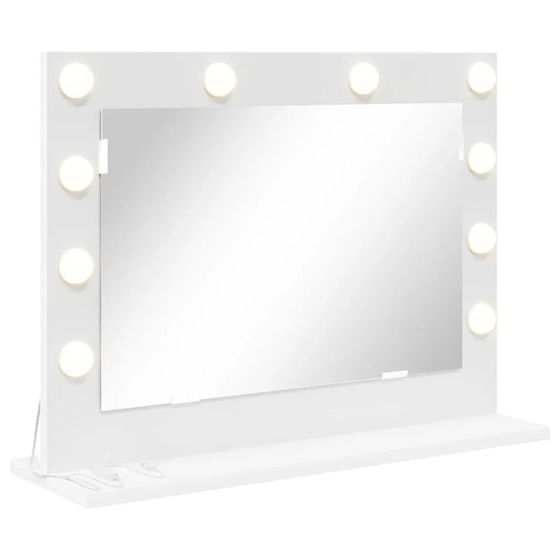 Vanity Mirror White 60 x 45 x 18 cm Glass and Engineered wood