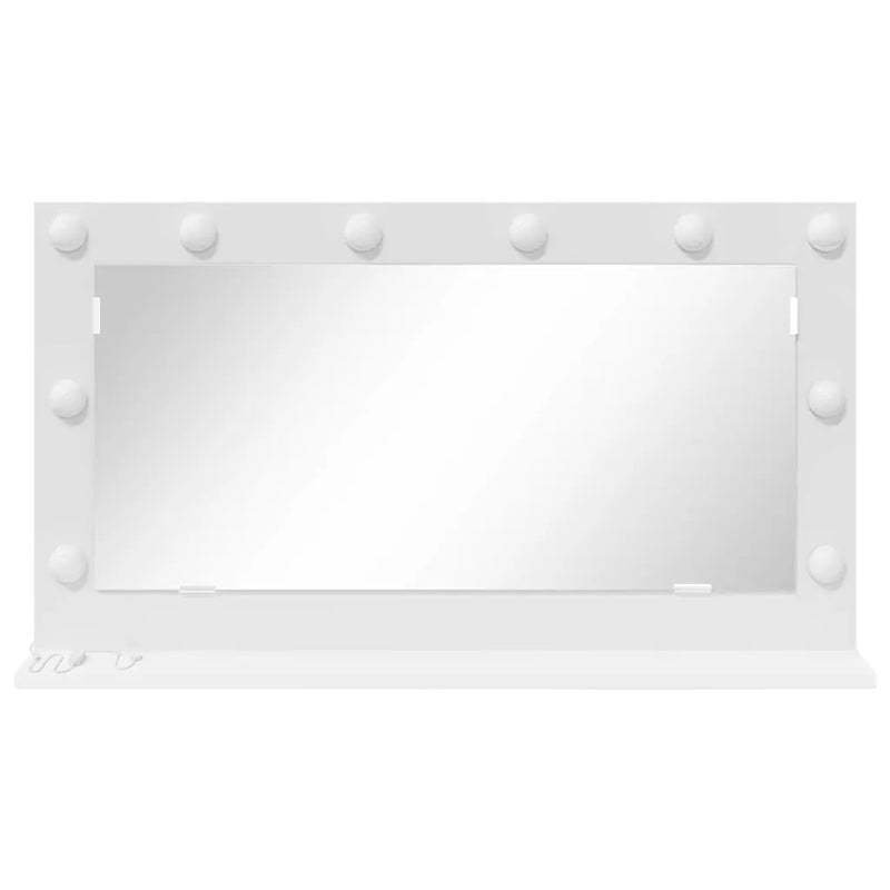 Vanity Mirror White 80 x 45 x 18 cm Glass and Engineered wood