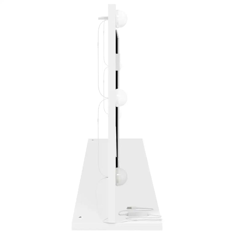 Vanity Mirror White 100 x 45 x 18 cm Glass and Engineered wood