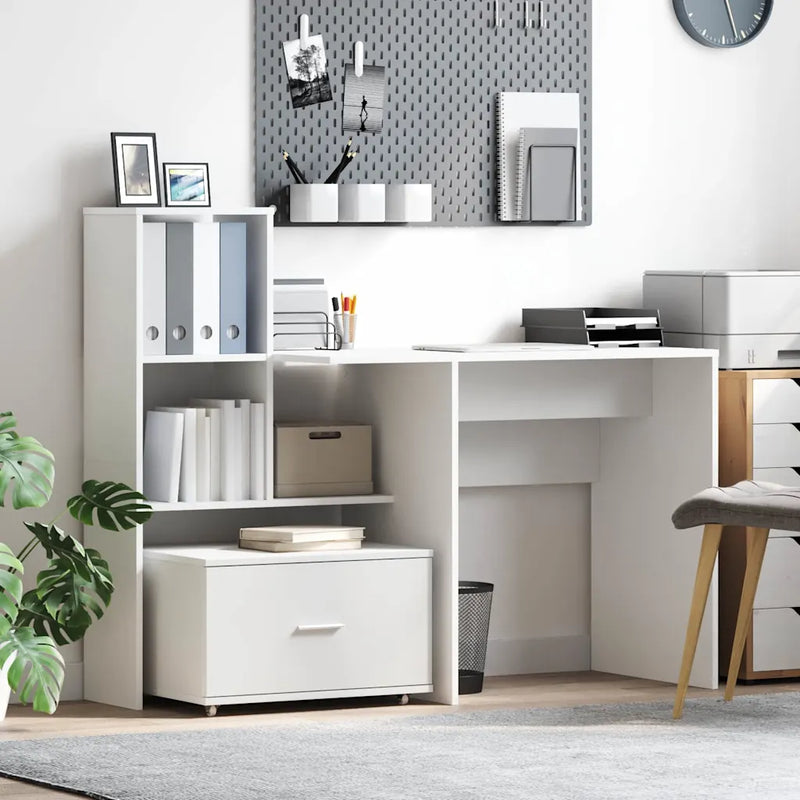 Drawer Cabinet with Wheel White 55 x 45 x 31 cm