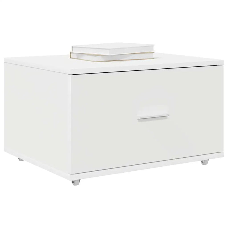 Drawer Cabinet with Wheel White 55 x 45 x 31 cm