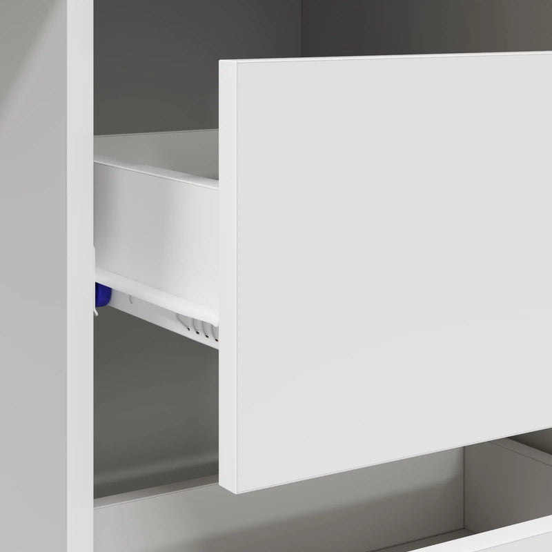 Desk White Engineered Wood 90 x 37.5 x 75 cm