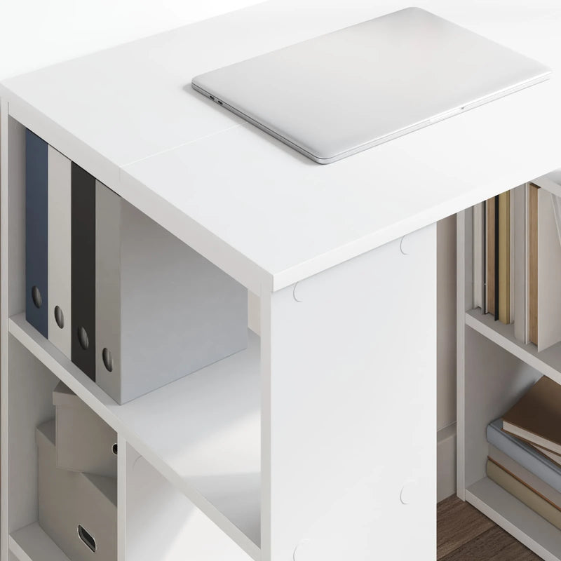 Desk White Engineered Wood 90 x 50 x 75 cm