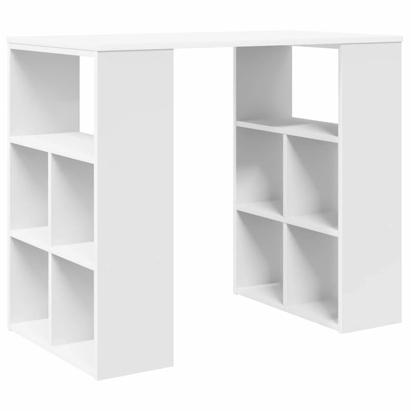 Desk White Engineered Wood 90 x 50 x 75 cm