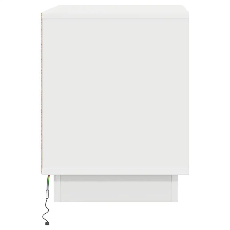Bedside Cabinet White 44 x 34,5 x 45 cm Engineered Wood