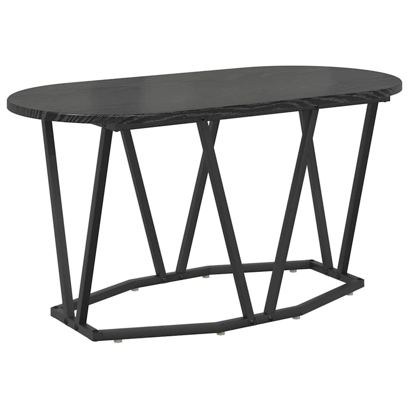 vidaXL Coffee Table Black Oak 80 x 40 x 40.5 cm
