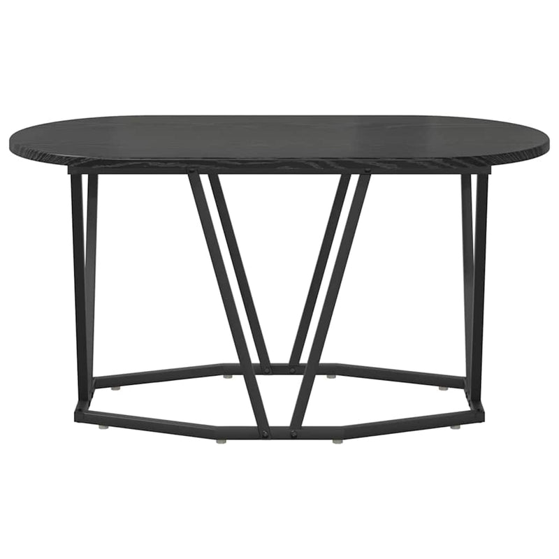 vidaXL Coffee Table Black Oak 80 x 40 x 40.5 cm