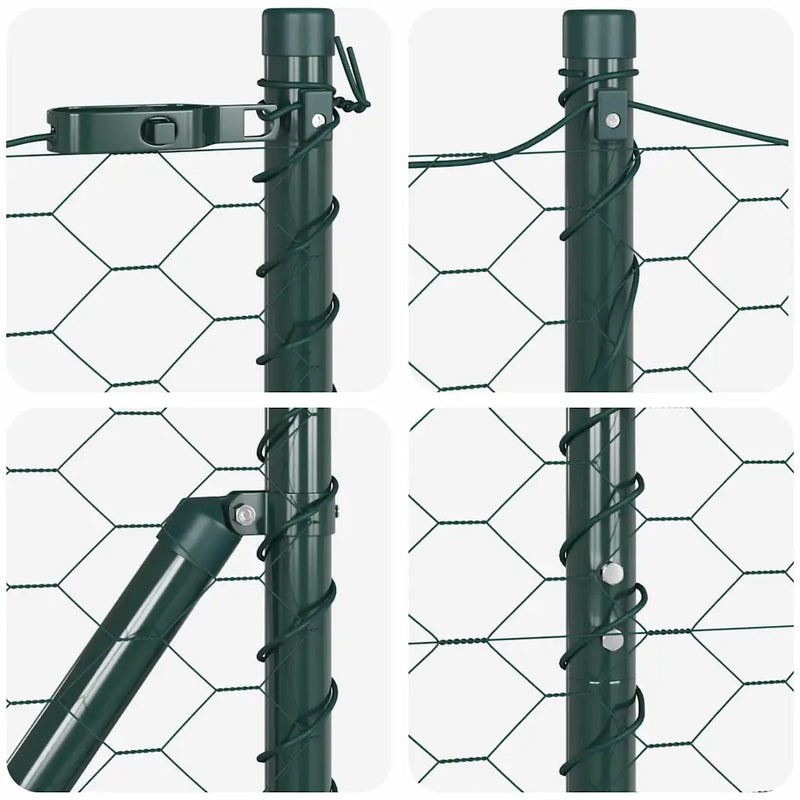 Fence Post Green 25 x 1 m (50 mm mesh) Steel