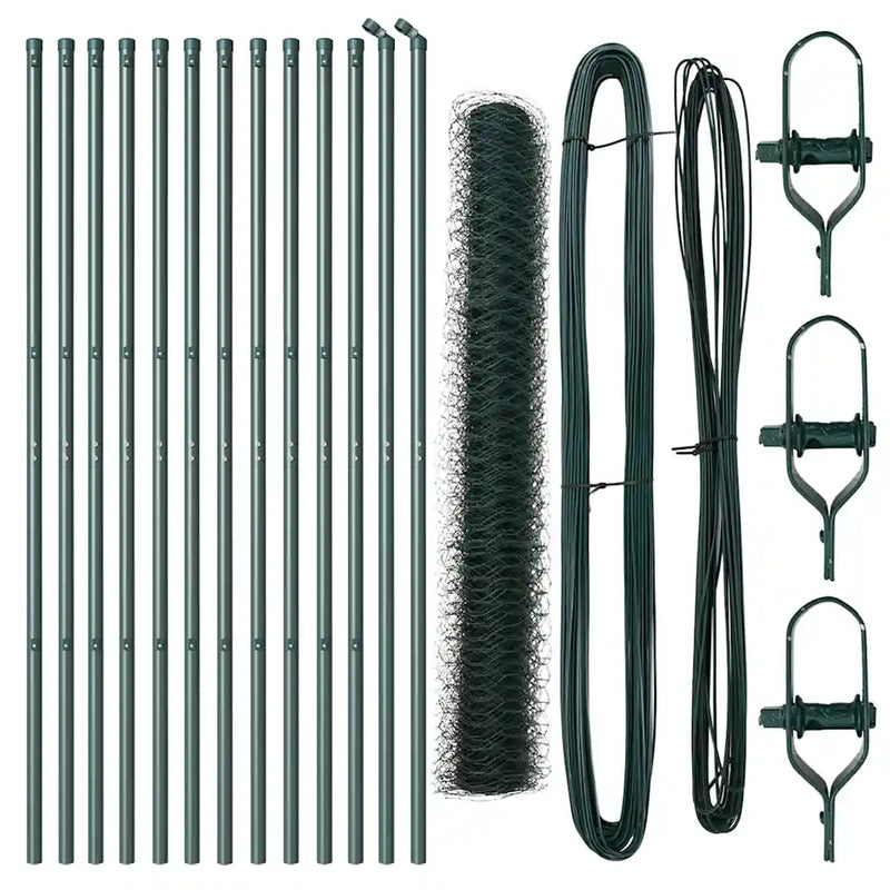 Fence Post Green 25 x 1 m (50 mm mesh) Steel