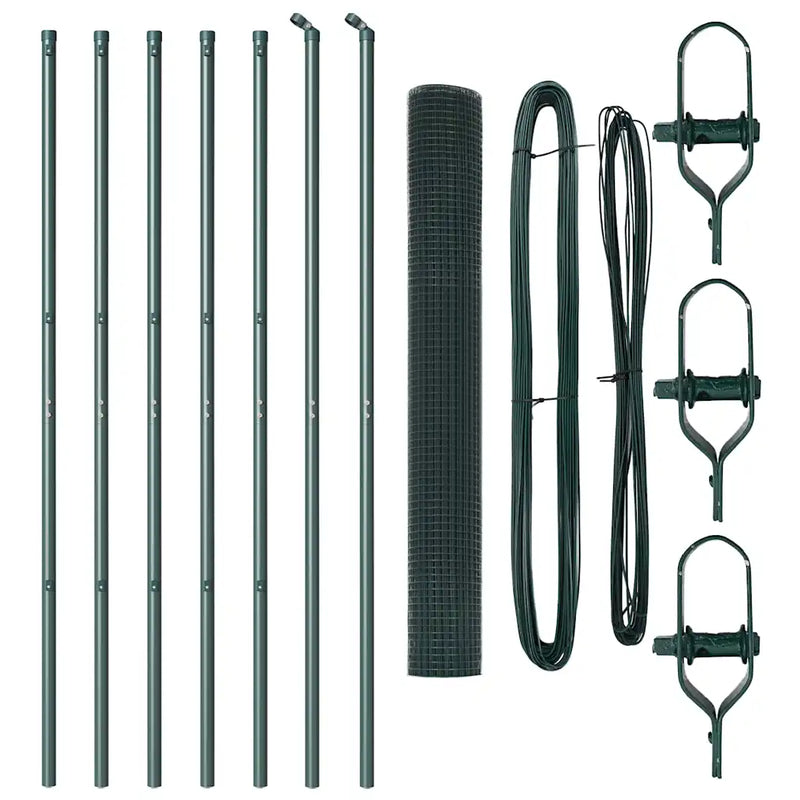 Fence Post Green 10 x 1 m (12 x 12 mm mesh) Steel