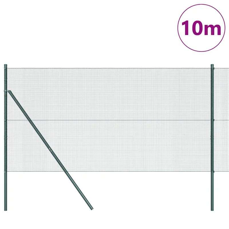 Fence Post Green 10 x 1 m (12 x 12 mm mesh) Steel